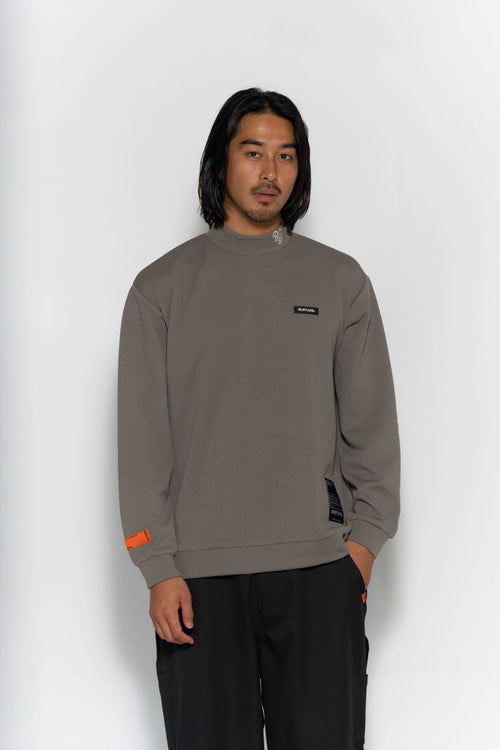 THERMAL STRETCH L/S MOCK NECK TEE