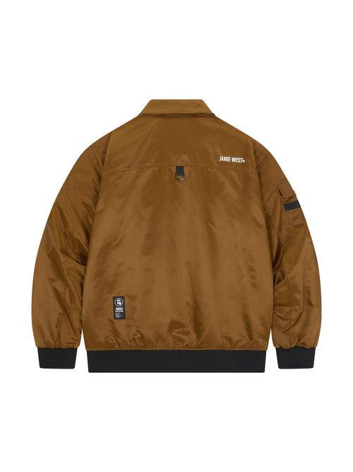 Nylon Collar Point Aviator Jacket