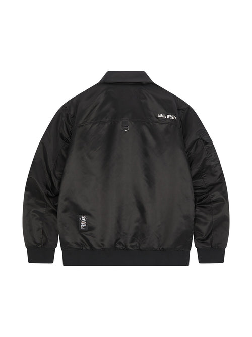 Nylon Collar Point Aviator Jacket