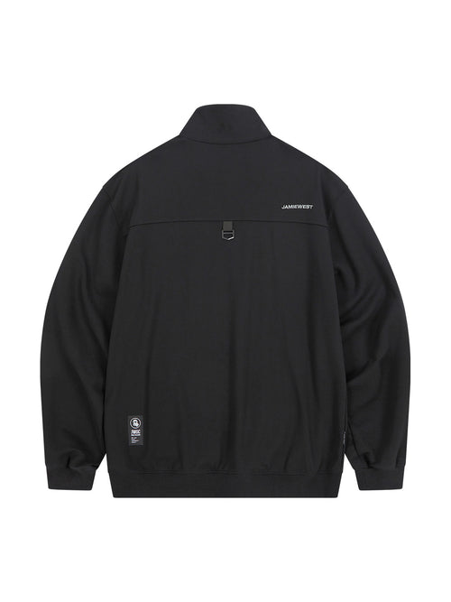 Highneck Half Zip-up Pocket Sweatshirts