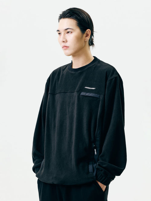 Light Fleece Nylon Pocket Pullover