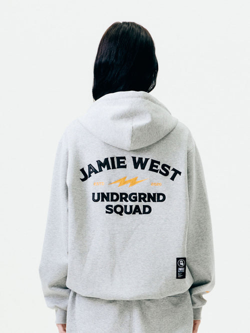 Club Hoodie Applique Zip-up