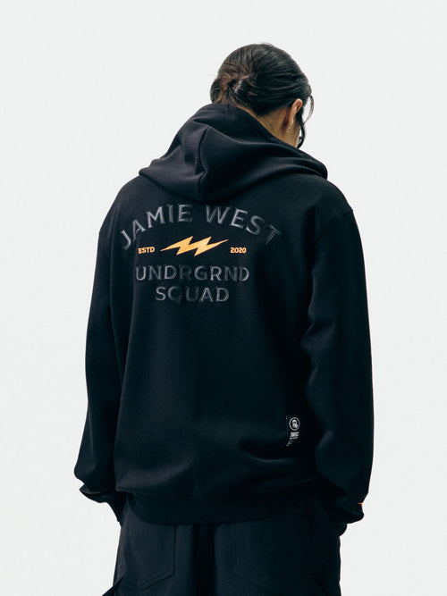 Club Hoodie Applique Zip-up