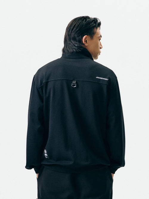 Highneck Half Zip-up Pocket Sweatshirts