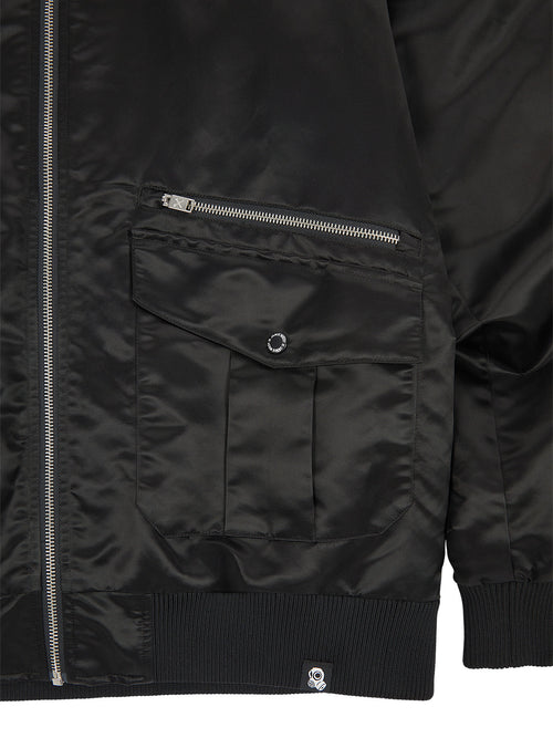 Nylon Collar Point Aviator Jacket