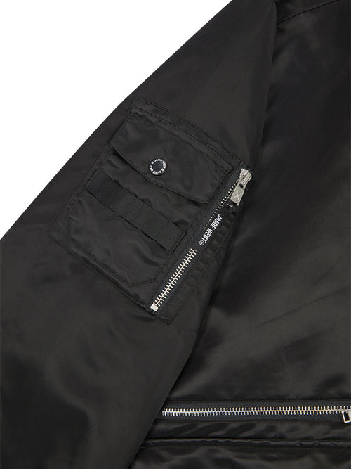 Nylon Collar Point Aviator Jacket