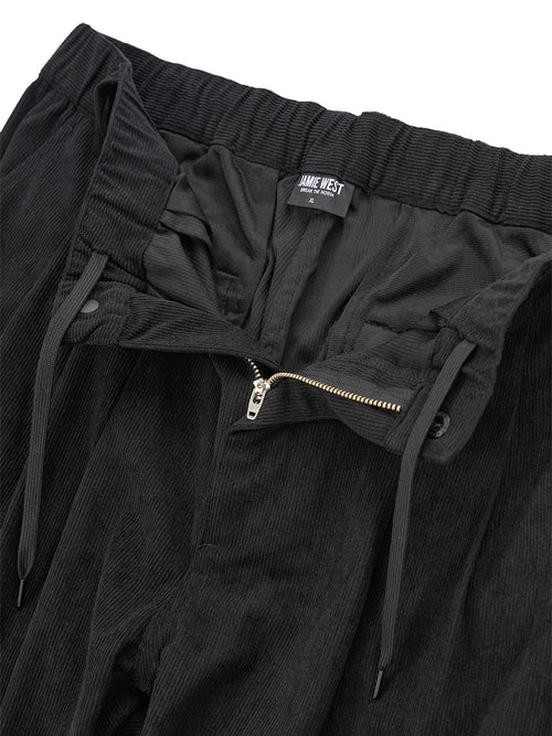 Corduroy Three Tuck Wide Pants