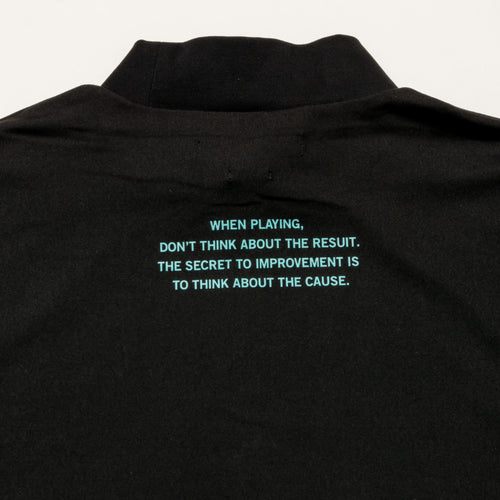 DOUBLE COL MOCK NECK TEE