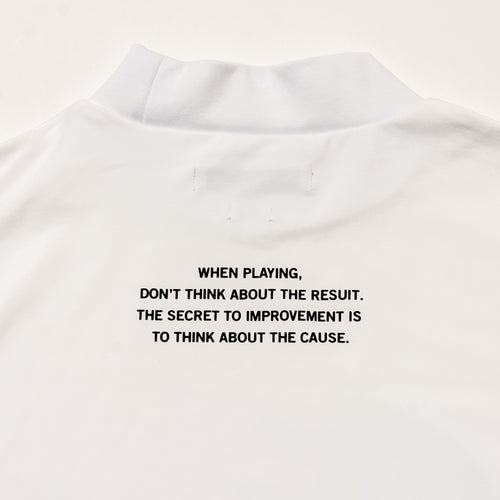 DOUBLE COL MOCK NECK TEE