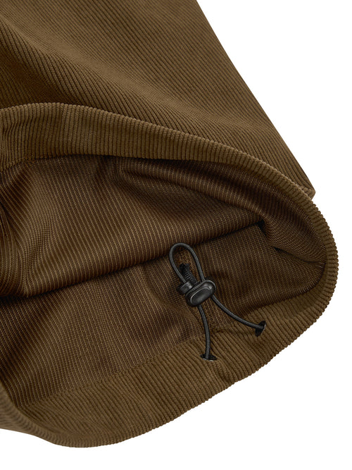 Corduroy Three Tuck Wide Pants