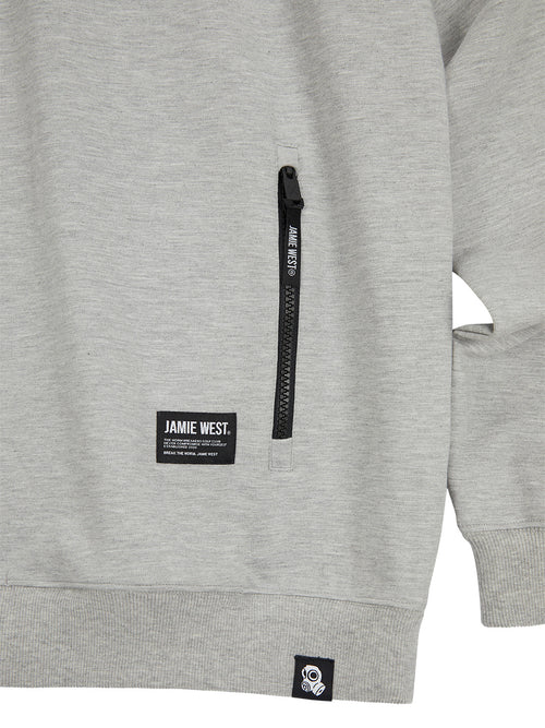 Highneck Half Zip-up Pocket Sweatshirts
