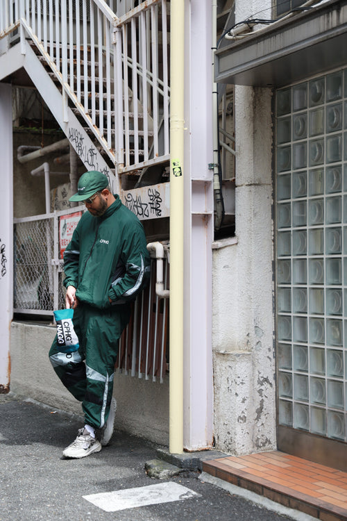 #NAGG HOOD IN NYLON JACKET GREEN