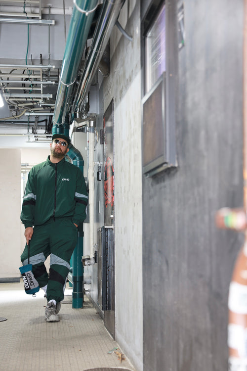 #NAGG HOOD IN NYLON JACKET GREEN
