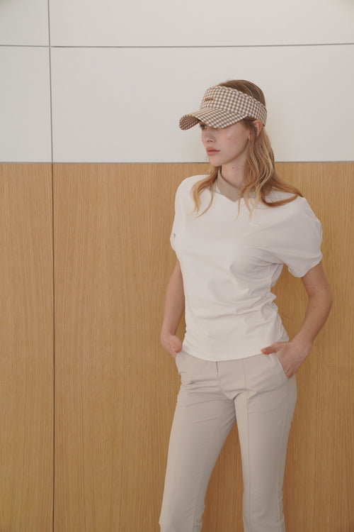 Gingham Check SUNVISOR