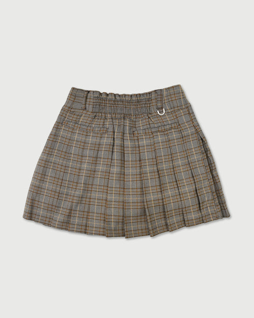 グレンチェックプリーツスカート
