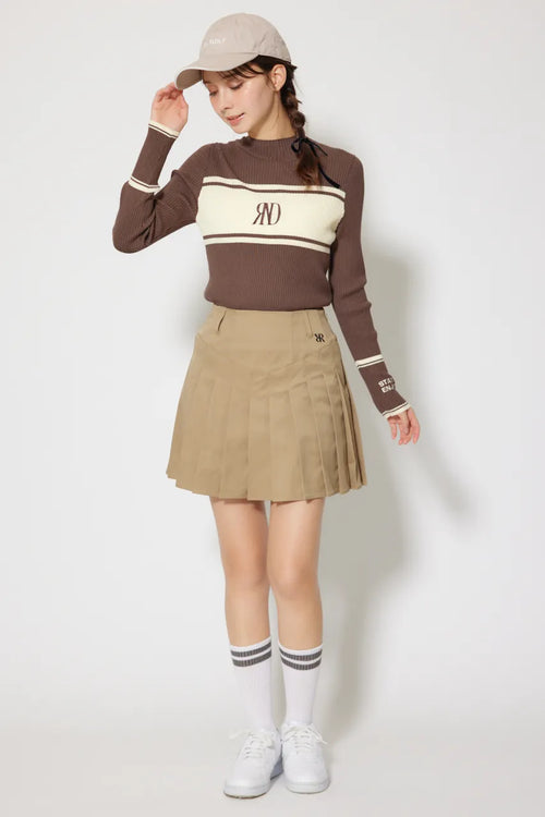 グレンチェックプリーツスカート