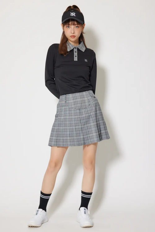 グレンチェックプリーツスカート