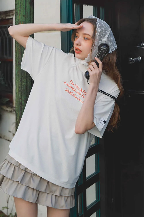 LOGO PRINT LOOSE T-shirts