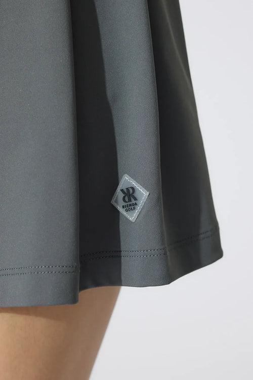 PLEATS FLARE CUT SKIRT