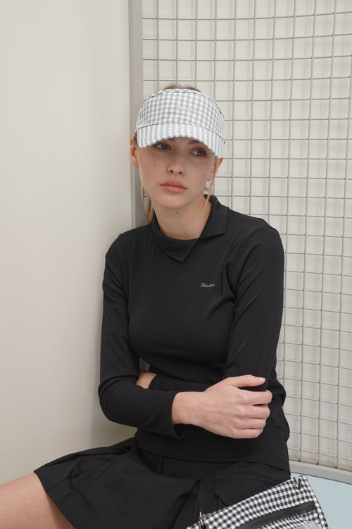 Gingham Check SUNVISOR