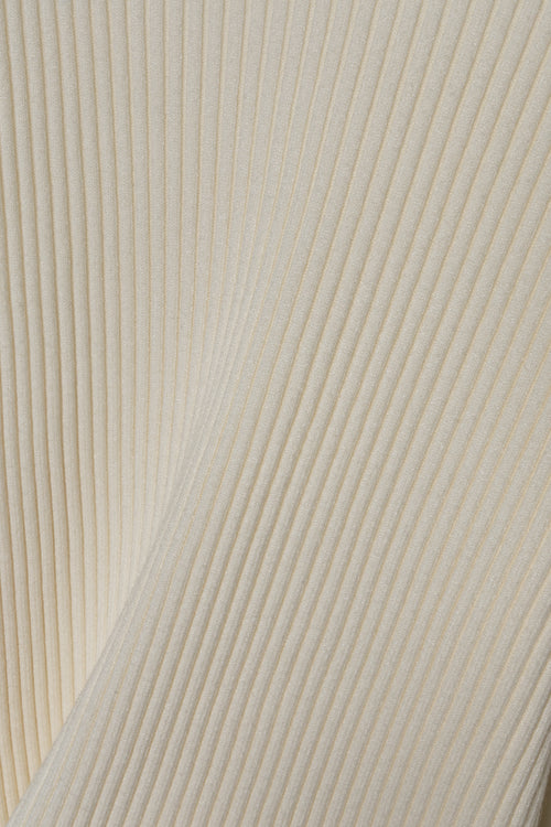 Ribbed half-neck knitwear