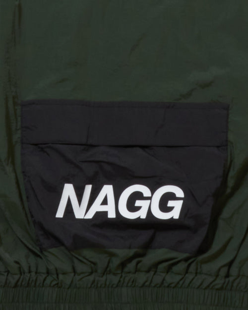 #NAGG HOOD IN NYLON JACKET GREEN