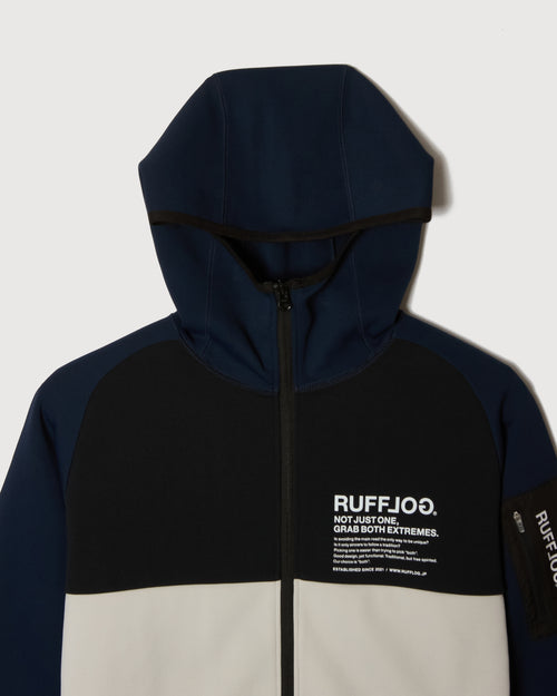 TC BICOLOR STRETCH HOODIE JACKET