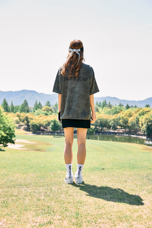 VINTAGE FADE  OUT POCKET SHORT SKIRT