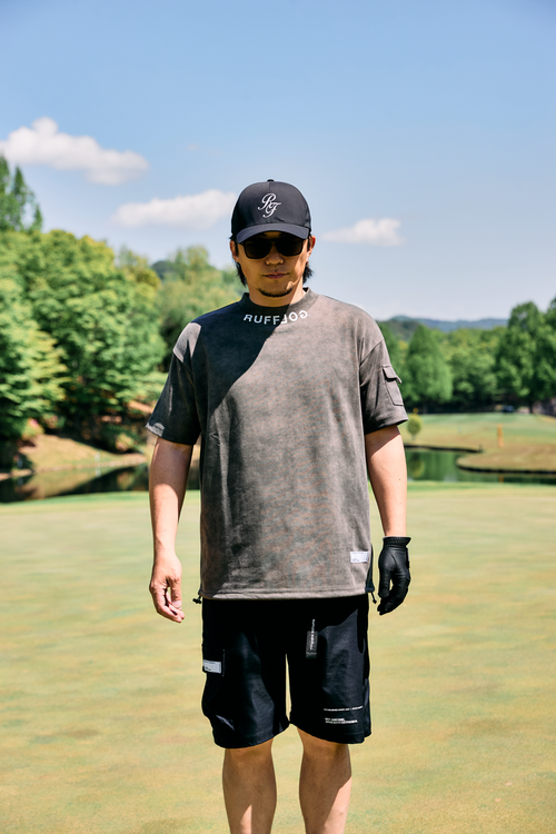 VINTAGE FADE BLUR LOGO MOCK NECK SHIRTS