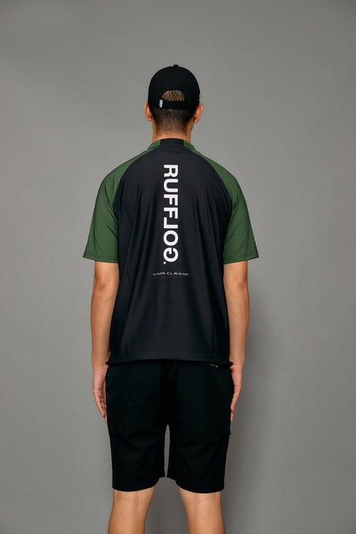 BACK MESH & TECH POCKET MOCK NECK SHIRTS