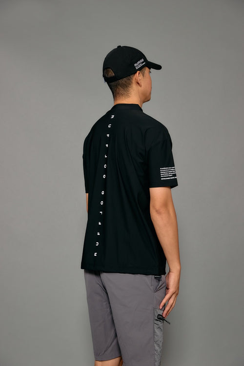 COOL FLEX BACK LINE LOGO MOCK NECK SHIRTS