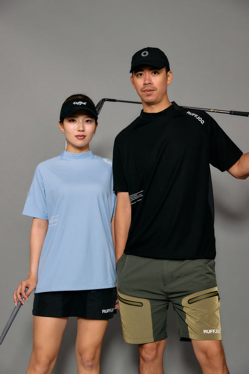 COOL FLEX MESH RAGLAN MOCK NECK SHIRTS