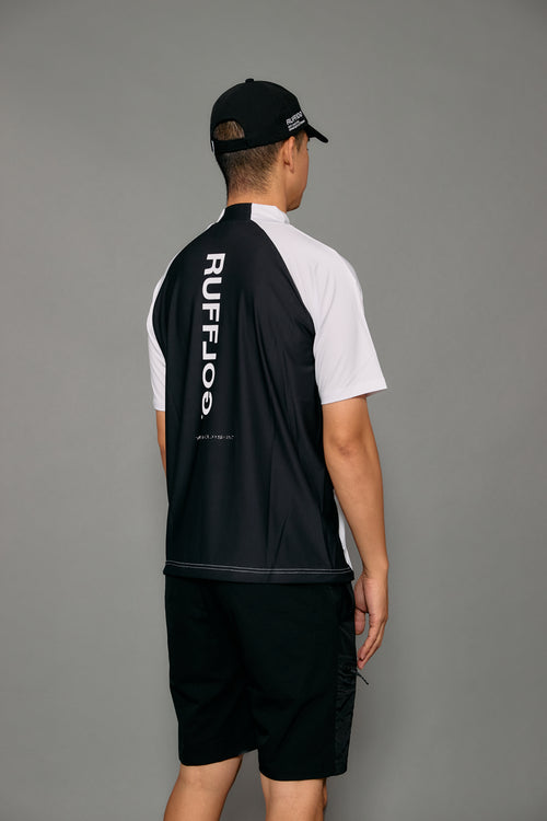 BACK MESH & TECH POCKET MOCK NECK SHIRTS