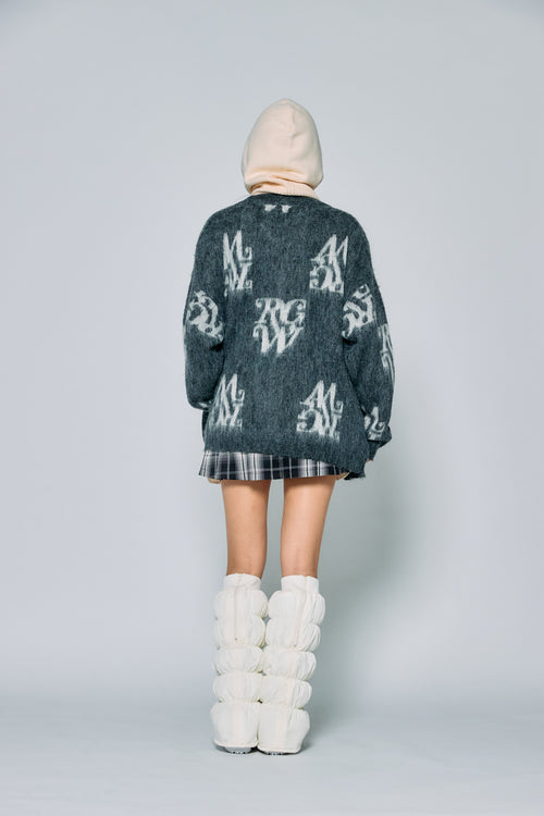 RW icon logo cardigan