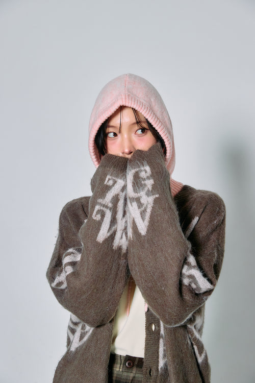 RW icon logo cardigan