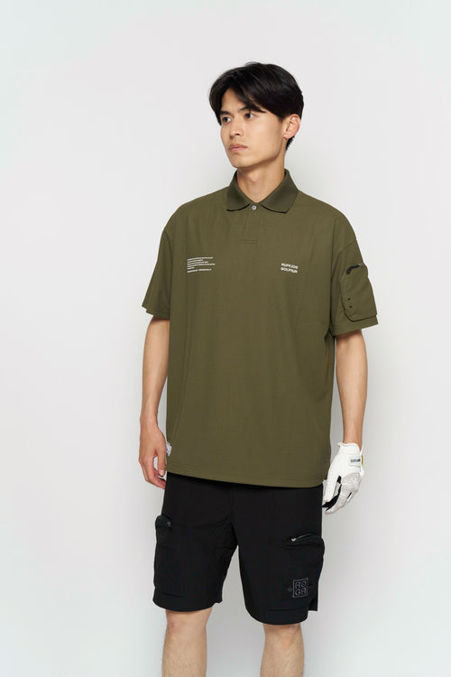 BEHIND SQUARE RG LOGO POLO SHIRTS