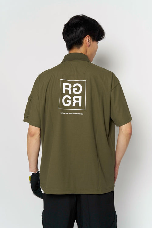 BEHIND SQUARE RG LOGO POLO SHIRTS