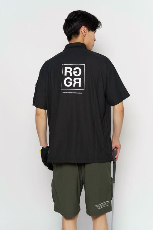 BEHIND SQUARE RG LOGO POLO SHIRTS