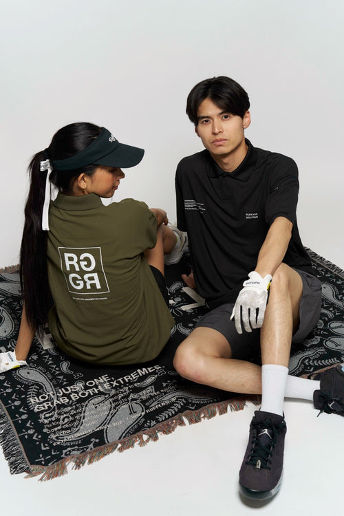 BEHIND SQUARE RG LOGO POLO SHIRTS