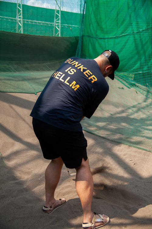 SHELTECH × Cph Golf #BUNKER IS HELLM MOCK NECK TEE(9/8以降順次配送)