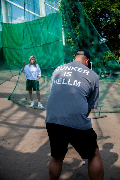 SHELTECH × Cph Golf #BUNKER IS HELLM MOCK NECK TEE(9/8以降順次配送)