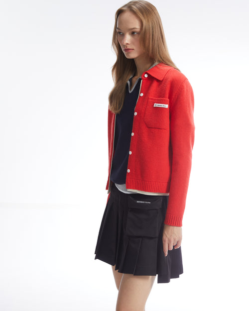 BUTTON-UP KNIT CARDIGAN