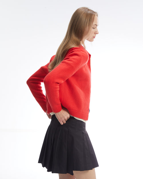 BUTTON-UP KNIT CARDIGAN