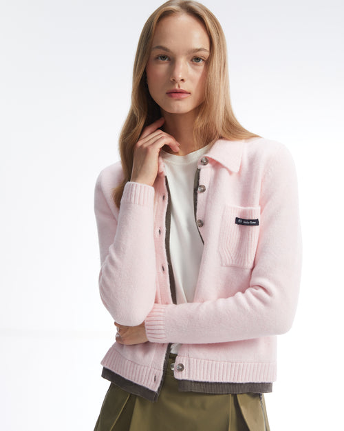 BUTTON-UP KNIT CARDIGAN