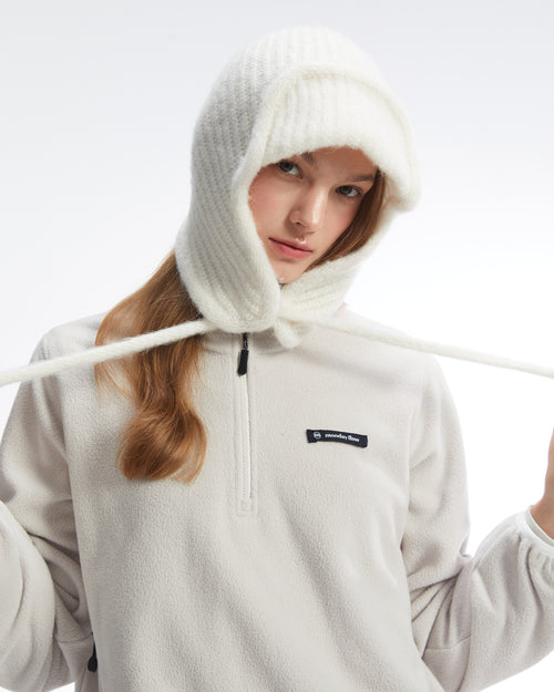 Soft earflap beanie