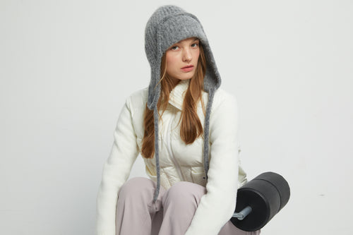 Soft earflap beanie