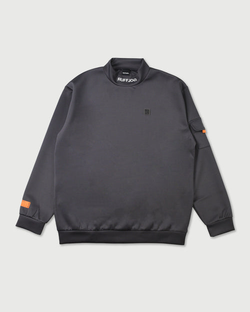 BACK FRAME LOGO L/S MOCKNECK