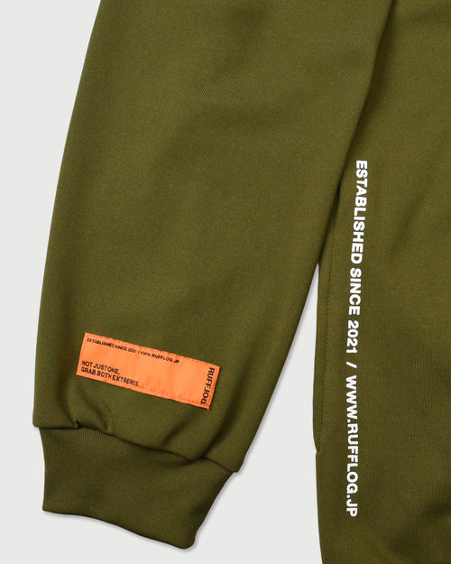 BACK LOGO SIDE POCKET RAGLAN L/S MOCKNECK