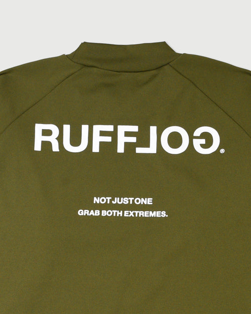 BACK LOGO SIDE POCKET RAGLAN L/S MOCKNECK