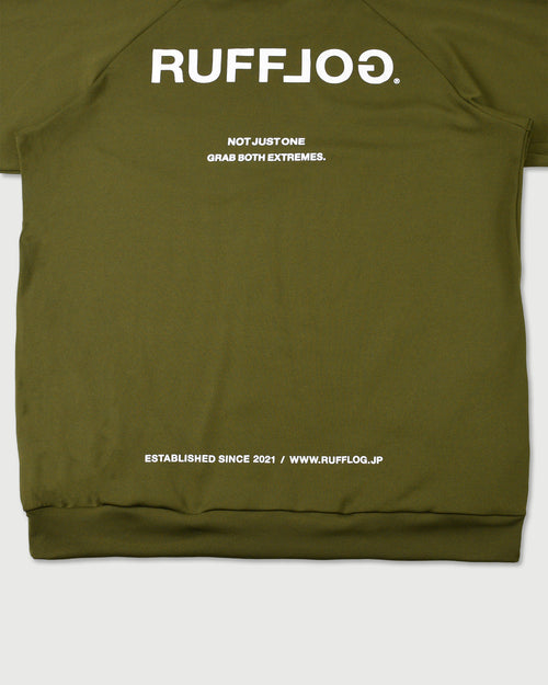BACK LOGO SIDE POCKET RAGLAN L/S MOCKNECK